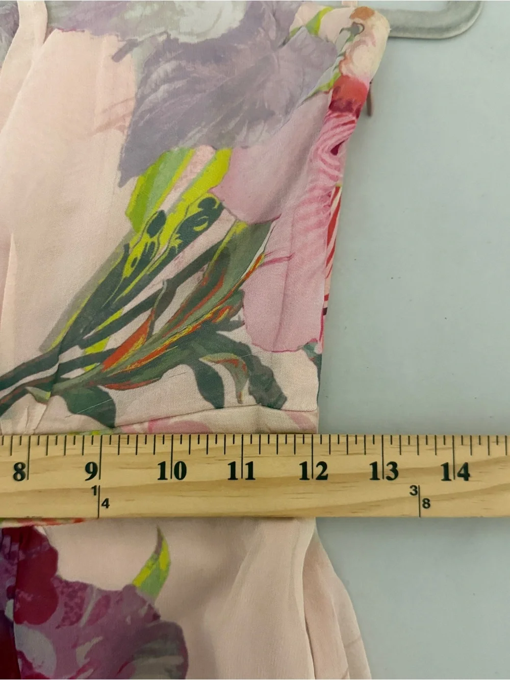 Ted Baker Silk Strapless Pink Floral Maxi Dress Goji Orchid Wedding Guest Resort